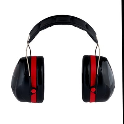Cuffie auricolari 3M™ PELTOR™ Optime™ III, 35 dB, nero/rosso, bardatura temporale, H540A-411-SV | 1 pezzo - immagine 6